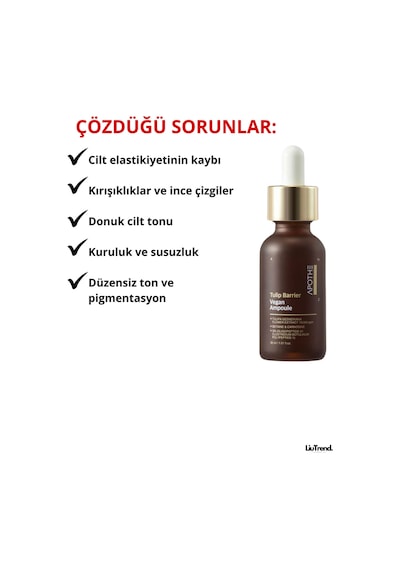 Apothe Tulip Barrier Vegan Ampoule 30 Ml Siyah Lale İle Bariyer Ampul