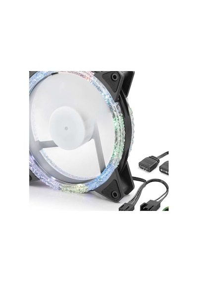 Kasa Fanı Kristal Rgb 12 Cm - Siyah Nd2662 Evimdeyokyok