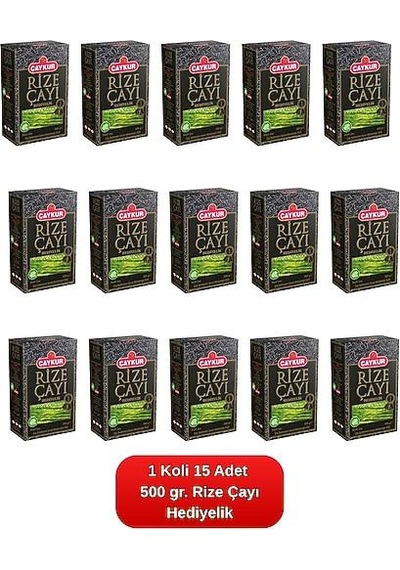 Rize Hediyelik Çay Karton Kutu 500gr X15 Adet