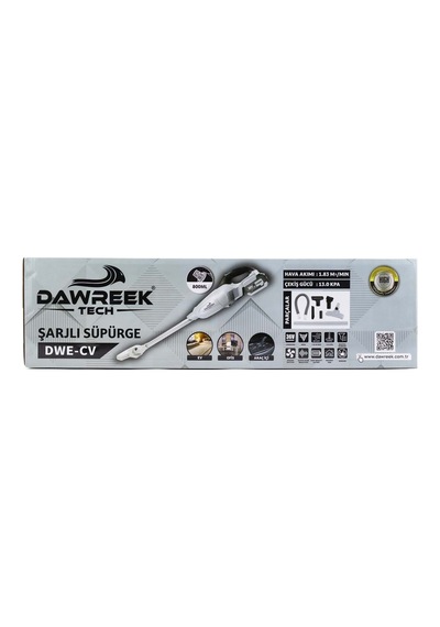 Dawreek DWE-CV Çift Batarya 13 KPA Dikey Şarjlı Süpürge