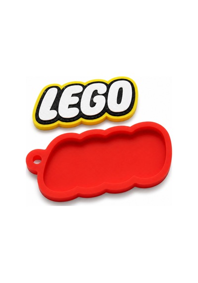 Lego Yazılı Anahtarlık Sert Plastik Oyuncak Temalı Anahtarlık Aksesuar