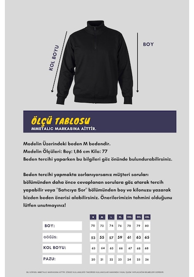 Mmetalic Erkek Bej Standart Fit Normal Kesim Pamuklu Yarım Fermuarlı Dik Yaka Pamuklu Sweatshirt Bej