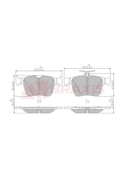 Seat Leon Arka Fren Balatasi 2013-2020 Braxıs Aa0605