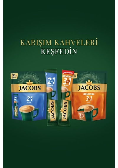 Jacobs 3'ü 1 Arada Kahve 40x16 Gr Granül