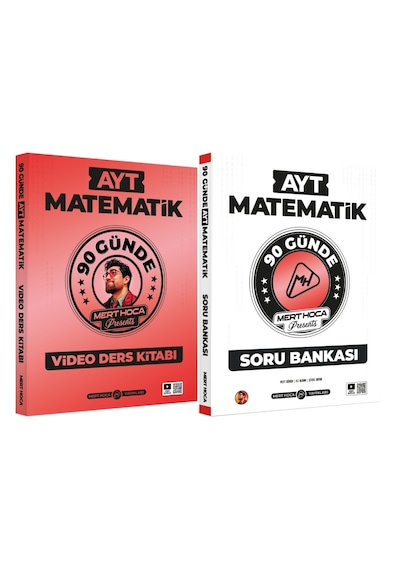 Mert Hoca 90 Günde AYT Matematik Video Ders Kitabı ve AYT Matematik Soru Bankası Seti