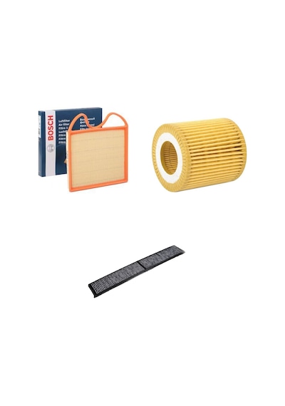 Bosch Filtre Bakım Seti Bmw 3 Serisi E90 335i Benzin 2006-2011 Hava + Yağ F. + Polen Filtre Bosch