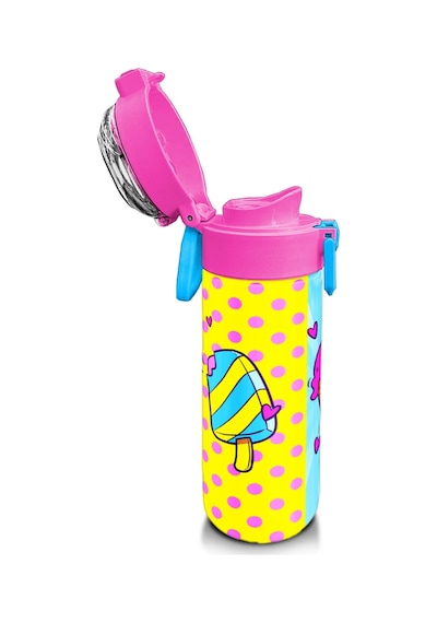 Coral High Kids Mixed Dondurma Desenli Pipetli Ve Direkt İçim Çelik Termos 500 Ml 31809 Çok Renkli