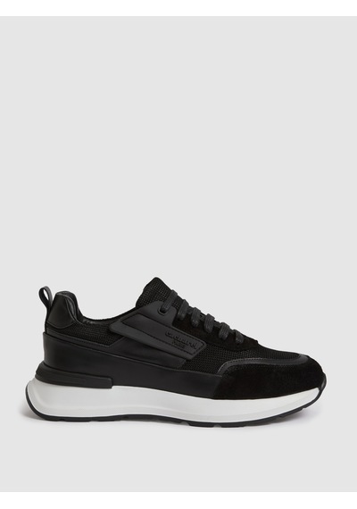 Cacharel Siyah %100 Deri Sneaker Ayakkabı