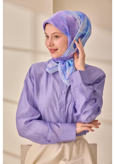 Silk Home Olinda İpek Eşarp 47004-19 Lila, Mavi, Pembe, Mor
