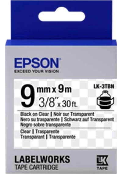 Epson Lk-2wbn Standart Beyaz Üzeri Siyah 6mm 9metre Etiket