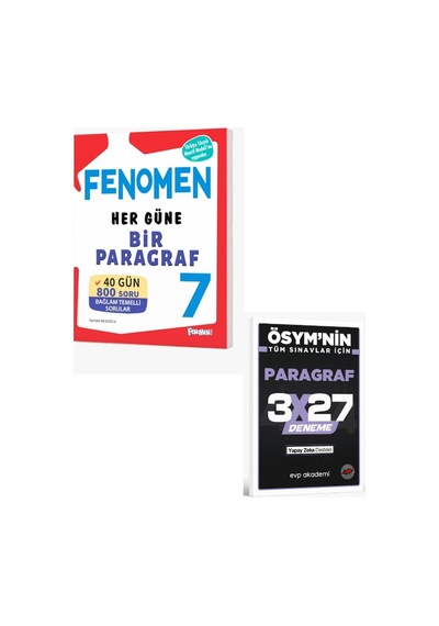 Fenomen 2027 7. Sınıf Her Güne Bir Paragraf+ Evp Akademi Paragraf
