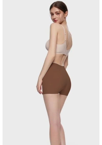 Carigna Model Dikişsiz Lazer Kesim Külot Boxer Esnek Iz Yapmayan Model Kahve Renk Kahve
