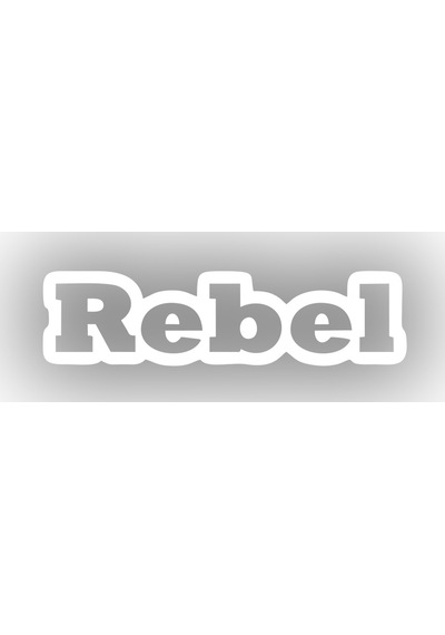Rebel Araba Sticker 17x17 Cm Beyaz