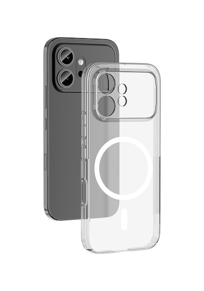 Honor 600 Kılıf M-safe Şarj Özellikli Ultra İnce Sert Pc Uyumlu Açık London Kapak Şeffaf