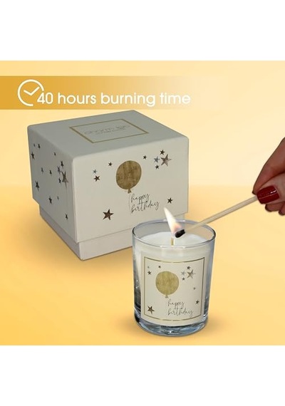 Candle Doğum Günü Hediyesi, Ahşap Ve Baharatlı Sandal Ağacı Kokulu, Doğal Bio Balmum, 135 Gr Kokulu Mum, 40 Diğer