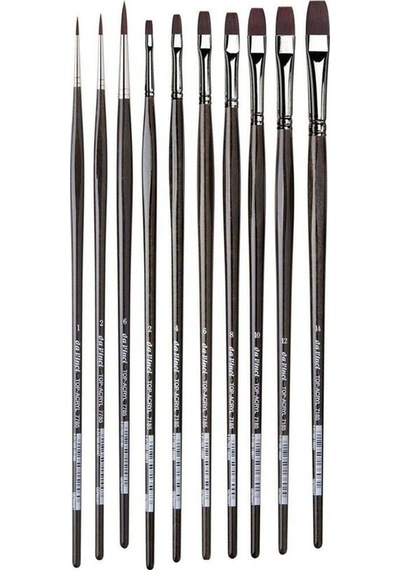 Da Vinci : Nova Sentetik Metal Kutulu Akrilik Ve Yağlı Boya Fırça Seti : Seri 5404