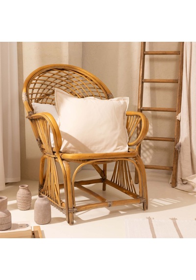 Soft Rett Kırlent - Bej - 50x50 Cm Çok Renkli