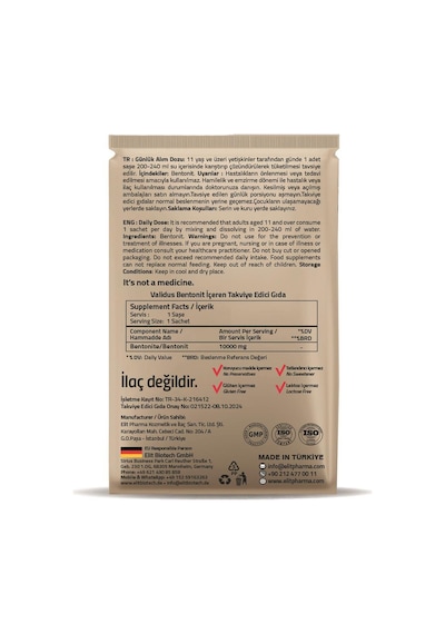 Bentonite 10000 Mg 30 Sachets