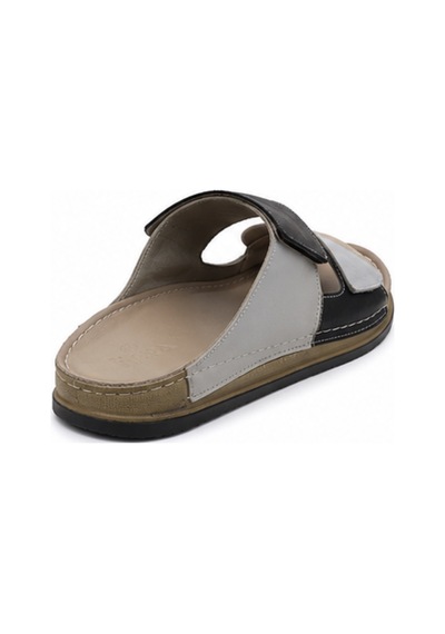 N Napa Shoe Np.305.s.grey Deri Terlik Gri