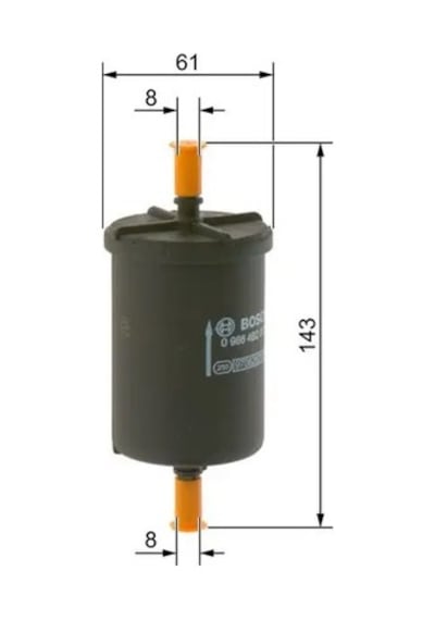 Renault Megane 2 Yakit Filtresi 1.6 2003-2010 Bosch 09864b2017