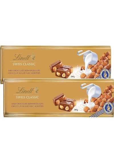 Lindt Gold Milk Hazelnut Sütlü Fındıklı Çikolata 2 x 300 G