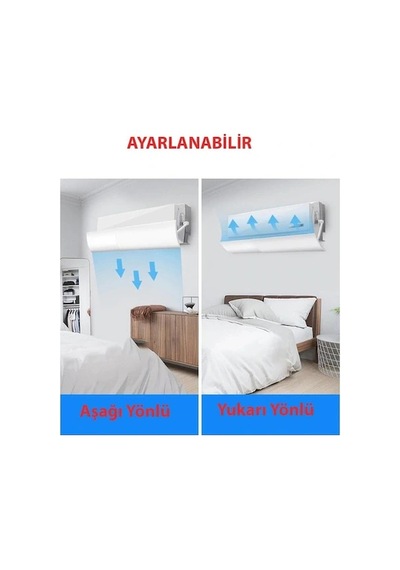 Hpy Pazar Klima Rüzgâr Yönlendirici Ayarlanabilir Anti-esinti Kapak