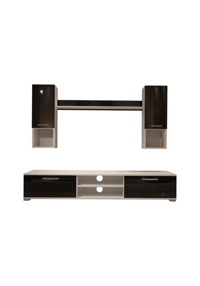 Decoraktiv Eko 5da Mdf Dvd Tv Ünitesi Tv Sehpası Beyaz - Siyah