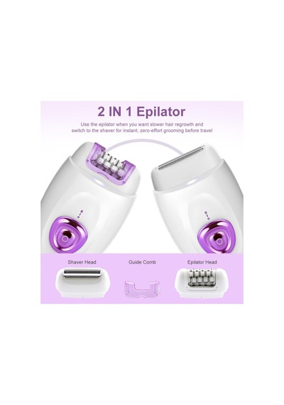 Tep01 Şarjlı Epilatör 2ın1 Tüm Vücut Epilatör Cihazı