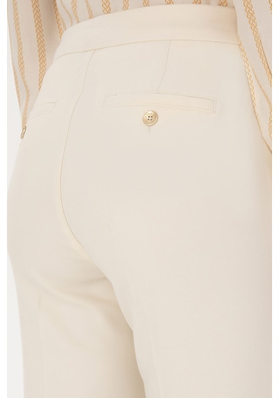 U.S. Polo Assn. Kadın Beyaz Carrot High Waist Kanvas Pantolon 50309266-VR256