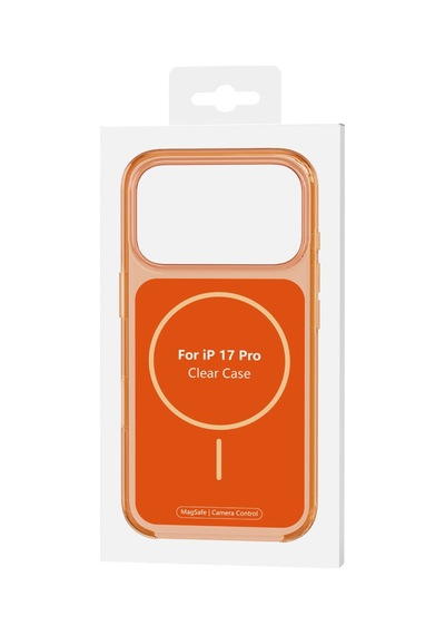 Joko Apple iPhone Uyumlu iPhone 17 Pro Max Vizima Animasyonlu Magsafe Kapak - Turuncu Renkli