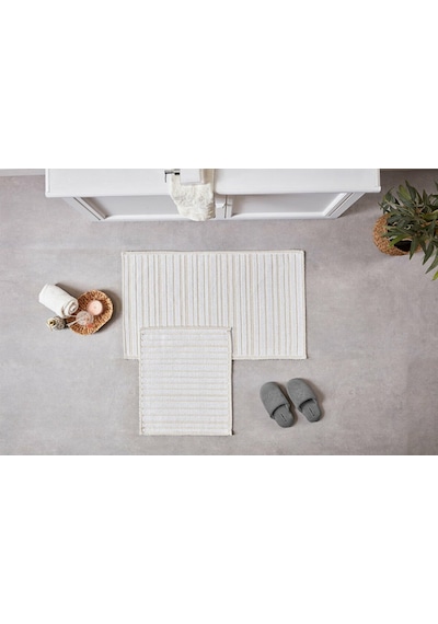 Doqu Banyo Paspası Lıva Krem-vizon 60x100 Diğer