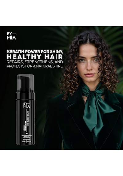 Keratin Özlü Saç Şekillendirici Köpük Wax 150ml Güçlü Ve Belirgin Dalgalı Saçlar Elde Edin Tüm Saç Tipleri İçin Uygun