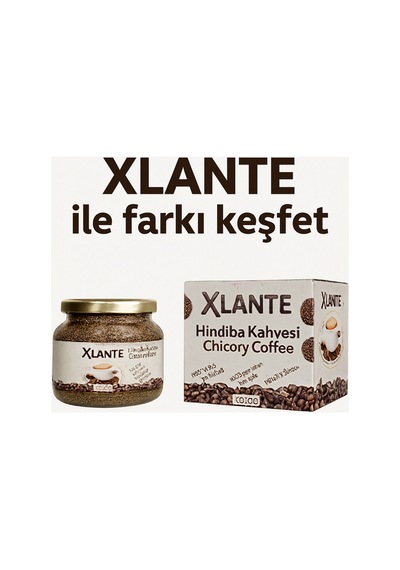 Xlante Hindiba Kahvesi 150 G Net 60 Kullanımlık 1 Aylık Paket Yüksek Lifli Hazır İçecek Öğütülmüş