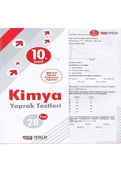 Nitelik - 10. Sınıf Kimya Yaprak Testleri