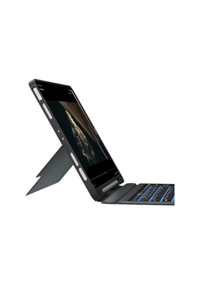 Apple Uyumlu iPad 10.9 İnç 10.nesil Fuchsia Touch Pad Klavyeli Standlı Kılıf Kılıf