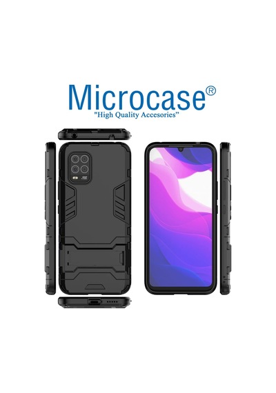 Xiaomi Mi 10 Lite Youth 5G Alfa Armor Standlı Perfect Koruma Kılıf