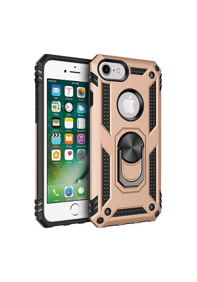 Apple Uyumlu iPhone 6S Yüzüklü Standli Vega Kilif Ekran Koruyucu 510330988