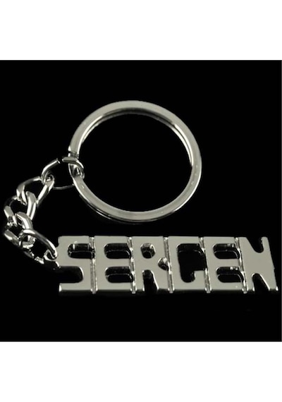 Sergen - 592 - - Nazblsmm - İsimli Anahtarlık Çok Renkli