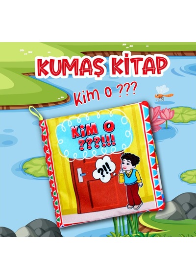 Tox Kim O Kumaş Sessiz Kitap T096 - Bez Kitap , Eğitici Oyuncak , Yumuşak Ve Hışırtılı