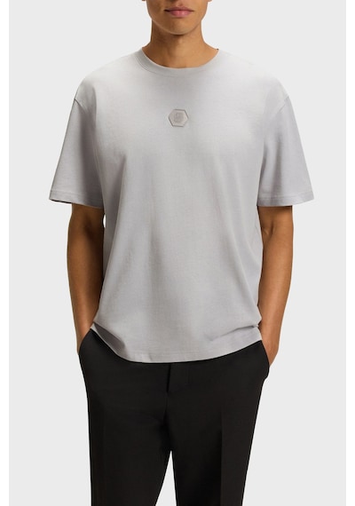 Boss Erkek T Shirt 50544316 054 Açık Gri Açik Gri