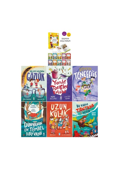 1.sınıf Okumaya Başlıyorum 10 Kitaplık Seti Ve 1.sınıf Düzeyi 6 Kitap Set