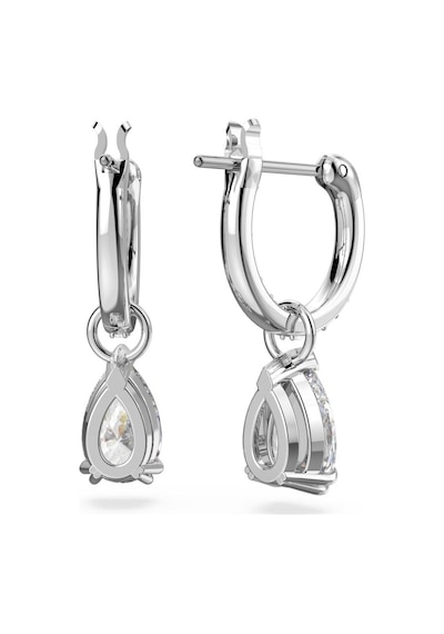 Swarovski Thebasıcs:Pe Pear Whıte/Rhs Küpe 5636716 Gümüş