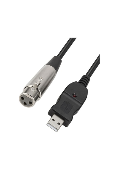 Usb 2.0 To Cannon Xlr Mikrofon Kablosu Usb Xlr Çevirici Kablo 3m
