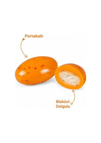 Portakallı Bisküvi Draje 500 G