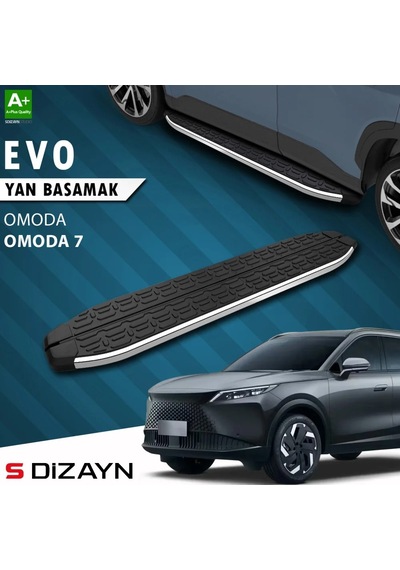 S-dizayn Omoda Omoda7 Evo Krom Yan Basamak 183 Cm 2025 Üzeri A+ Kalite