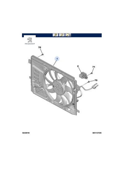 Fan Motoru Peugeot 9805897480