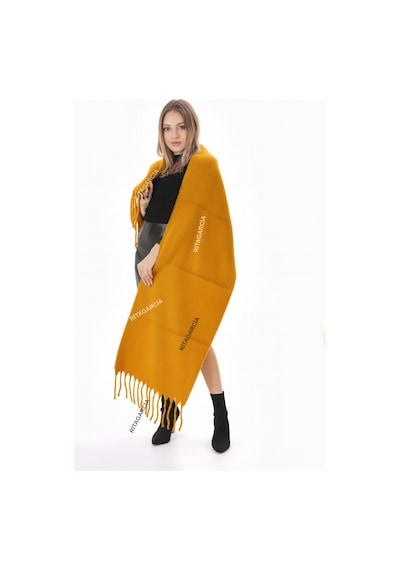Ritagarcia Premium Soft Buklet Atkı Hardal