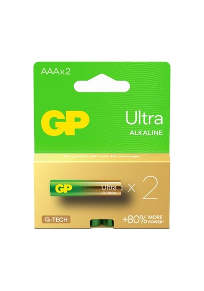 Gp G-tech Lr03 Aaa Boy Ultra Alkalin İnce Kalem Pil 2'li Paket Gp24au-2u2