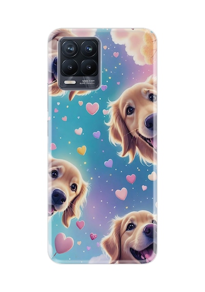 Realme 8 - 8 Pro Kılıf Boutique Baskılı Resimli Kalp Ve Köpek Pcode -034