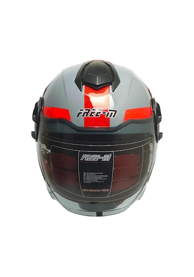 Motosiklet Yarım Kask Double Güneş Vizörlü Siyah Ece Sertifikalı Abs Material Motorcu Kaskı Bold Çok Renkli